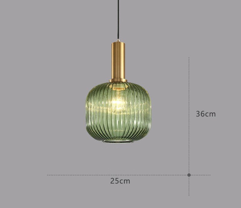 Maliben | Retro Glass Pendant Lamp - Colorvibe