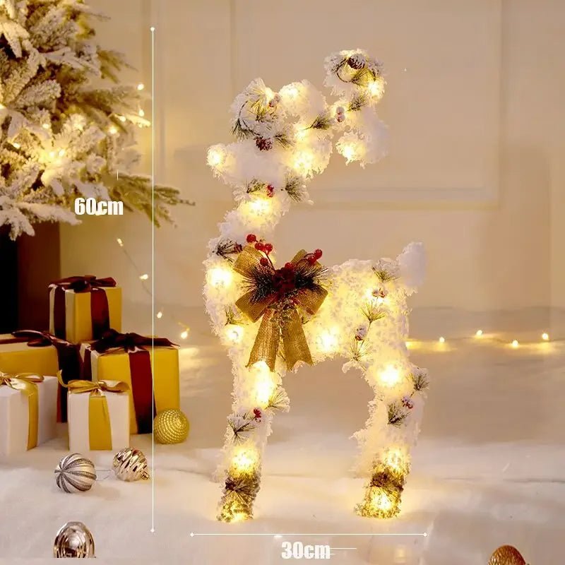 Maliben | Led Christmas Christmas Tree, Snowman Or Gift Box Decoration – Snowman & Fawn Tree Decorations, Perfect Holiday Ornaments & New Year Gifts