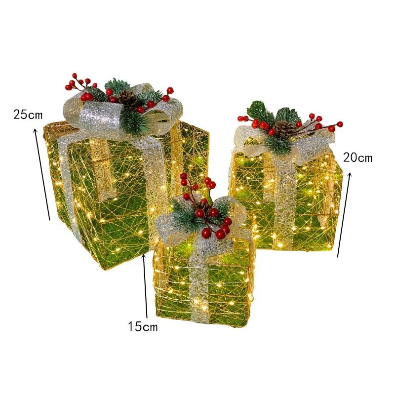 Maliben | Led Christmas Christmas Tree, Snowman Or Gift Box Decoration – Snowman & Fawn Tree Decorations, Perfect Holiday Ornaments & New Year Gifts