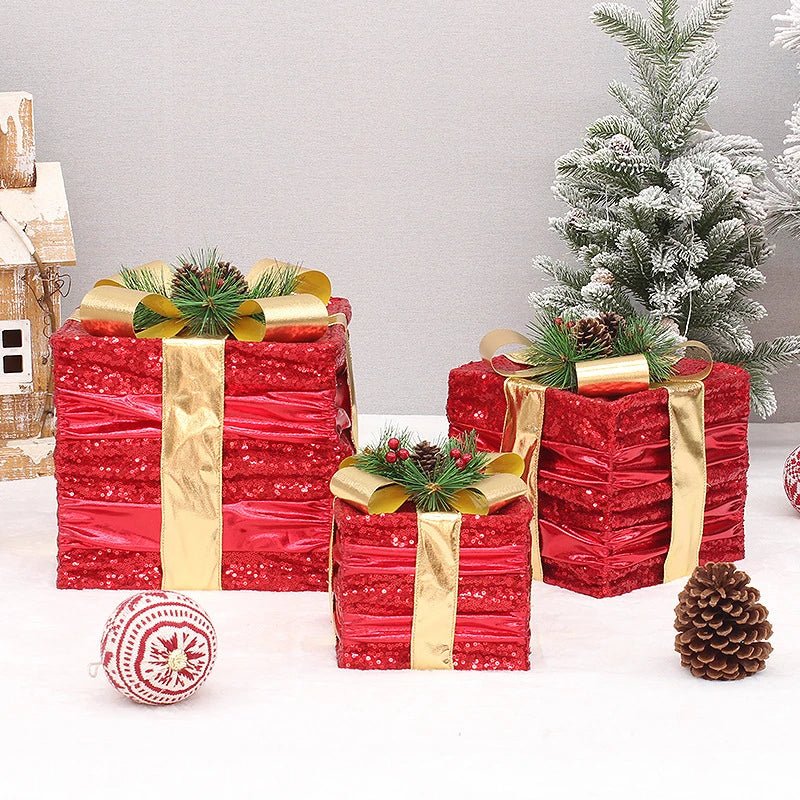 Maliben | Led Christmas Christmas Tree, Snowman Or Gift Box Decoration – Snowman & Fawn Tree Decorations, Perfect Holiday Ornaments & New Year Gifts