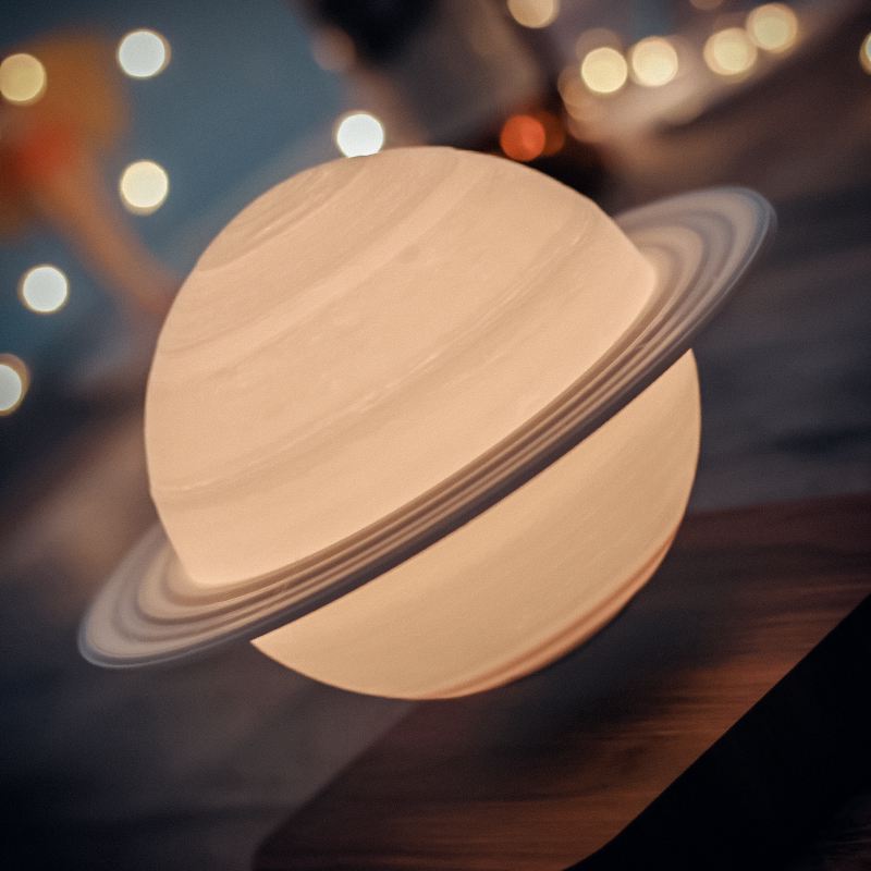 Maliben | Saturnglow – Floating Design Lamp With 3d Print Technology