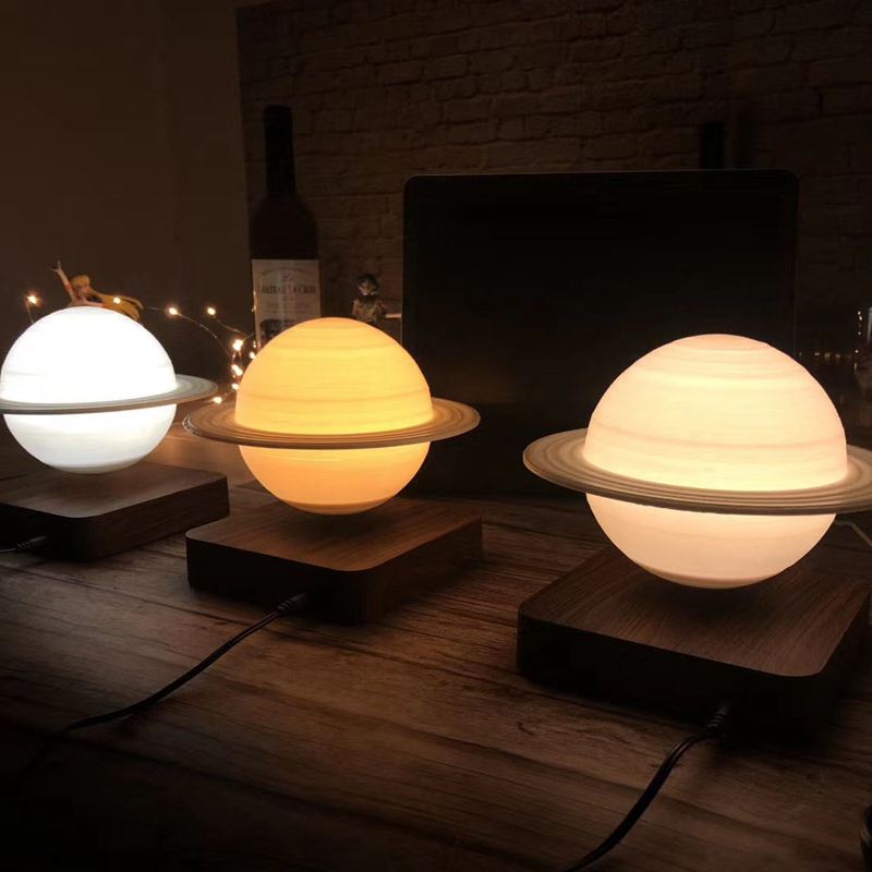 Maliben | Saturnglow – Floating Design Lamp With 3d Print Technology