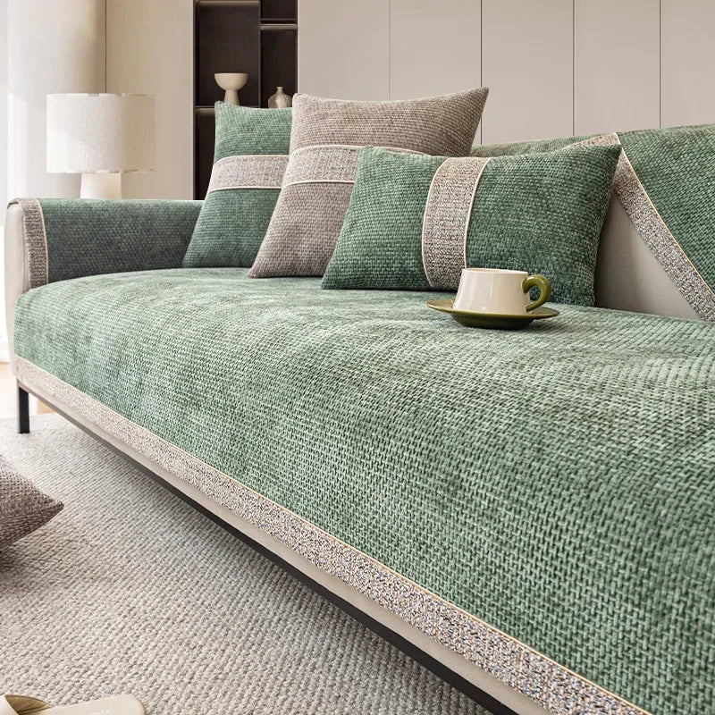 Maliben | LinenLux Sofa Cover – Elegant Linen Look Protection for Clean and Stylish Living Rooms