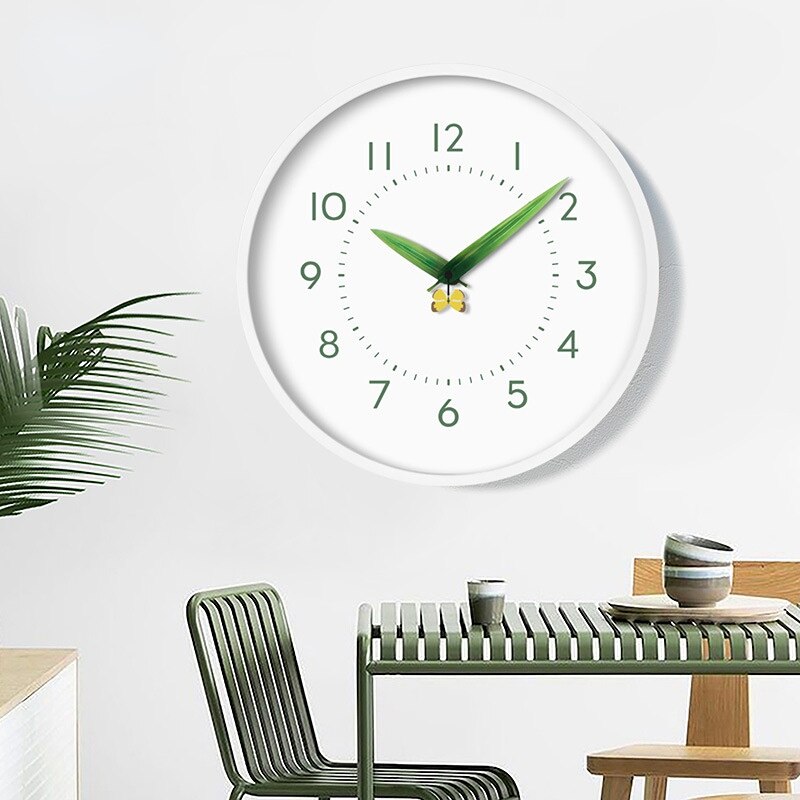 Maliben | Timeless Perch Clock - Chic Natural Time Clock With Bird And Flowers