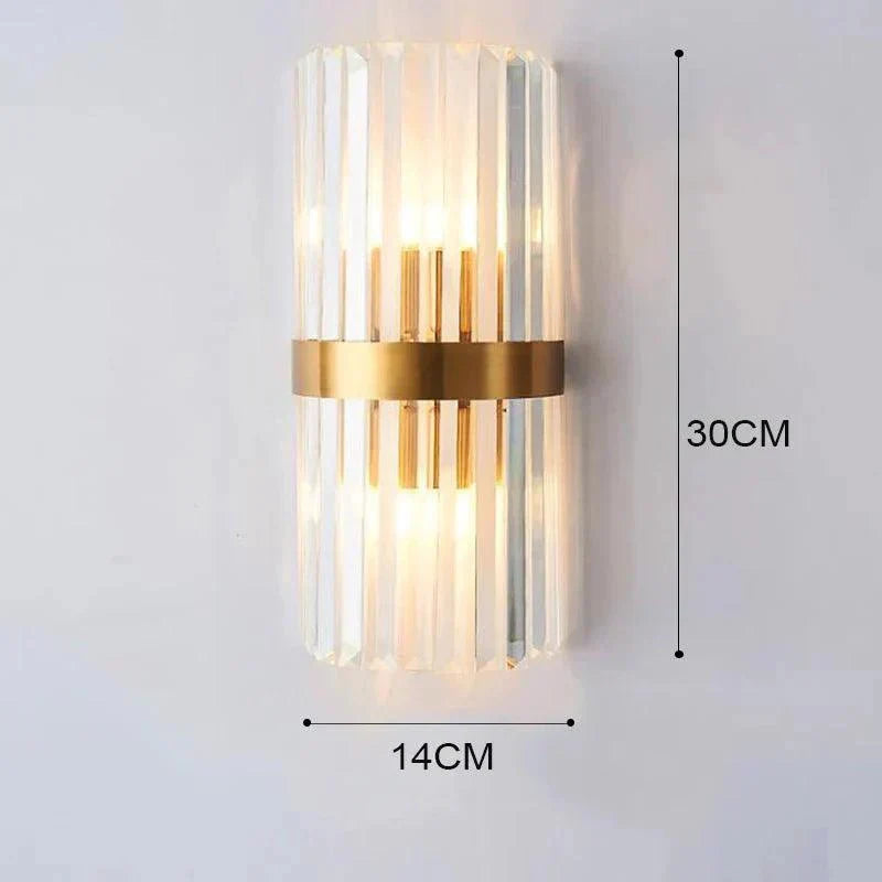 Maliben | Elegant Light - Crystal Wall Lamp - Golden Touch
