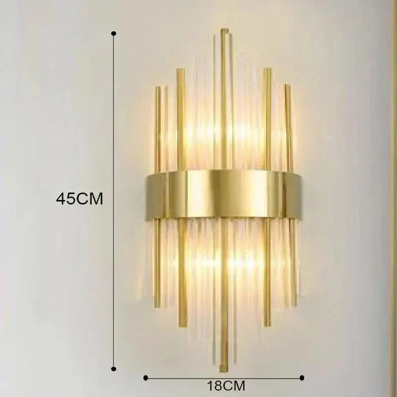 Maliben | Elegant Light - Crystal Wall Lamp - Golden Touch