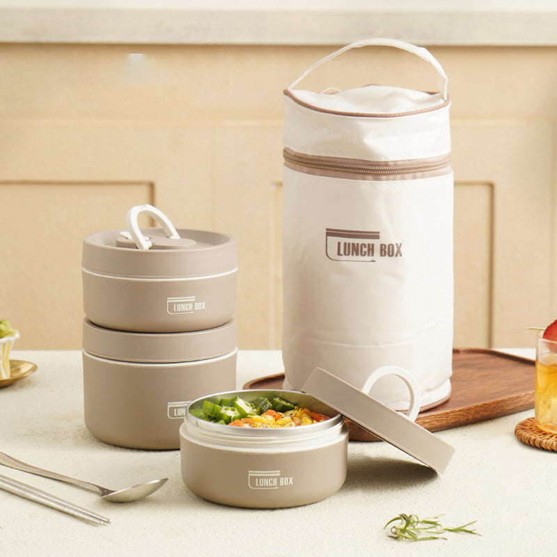 Maliben | Thermobox Insulating Lunchbox – 4 Layers With Free Carry Bag