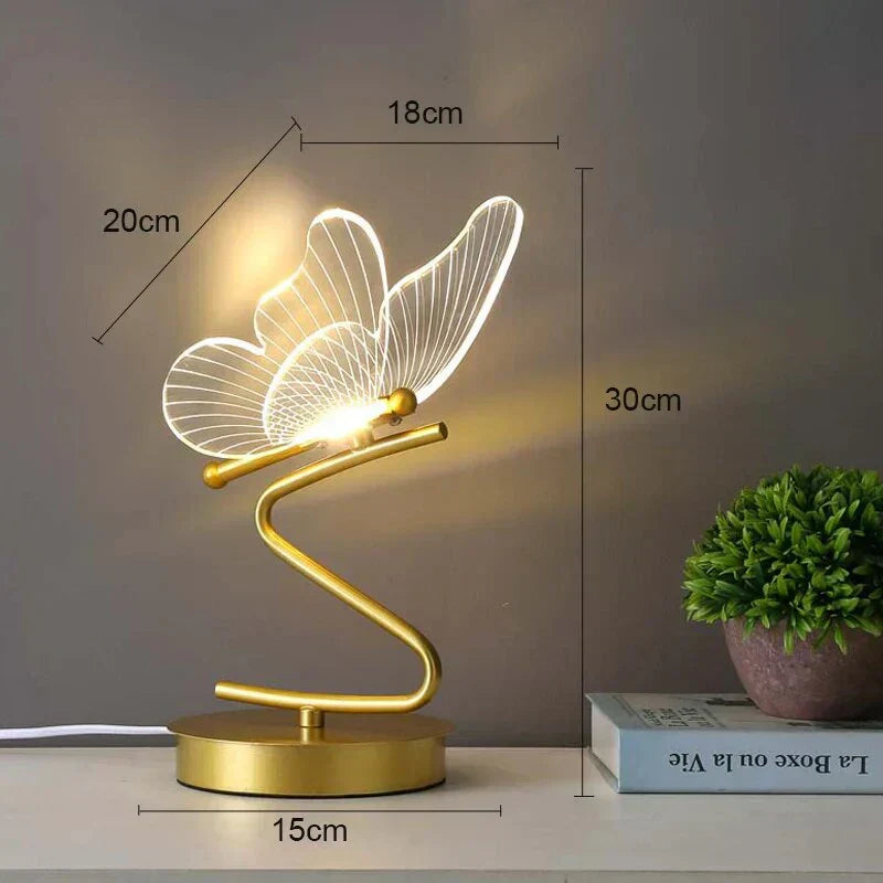 Maliben | Luxury Butterfly Led Table Lamp - Butterflyluxe