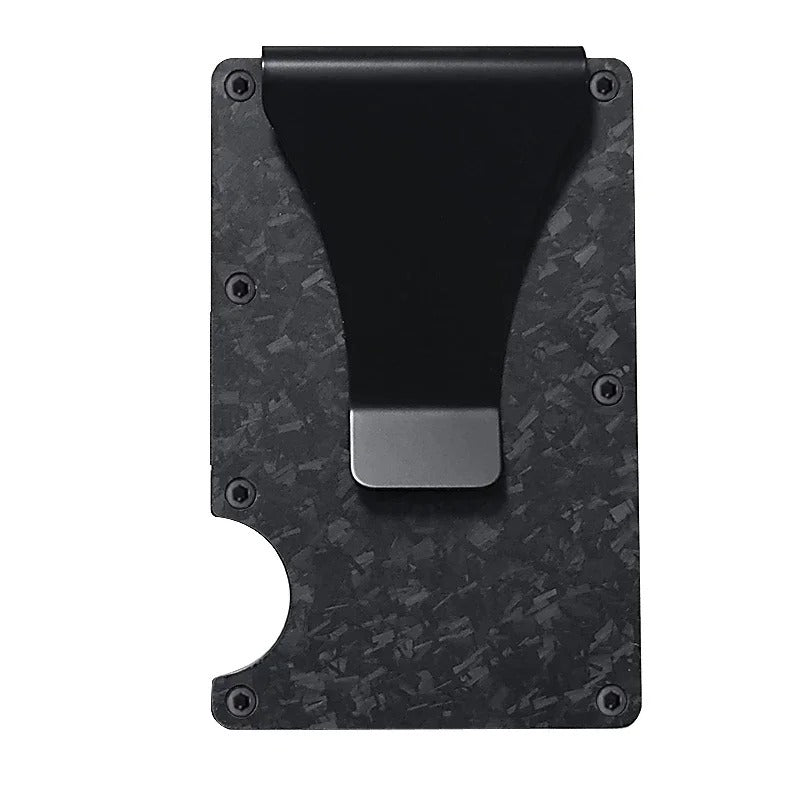 Maliben | Titanium Matte Cobalt Card Holder – Slim & Stylish Rfid Wallet For Men & Women