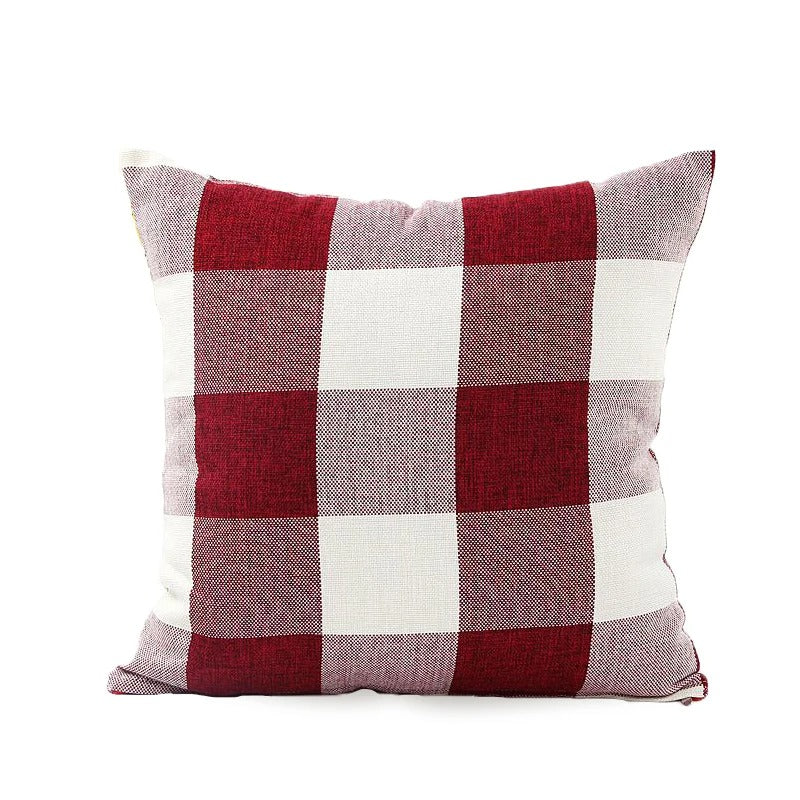 Maliben | Cozy Checked Cushion Cover In Country House Style – Autumn Plaid