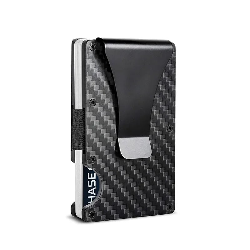 Maliben | Titanium Matte Cobalt Card Holder – Slim & Stylish Rfid Wallet For Men & Women