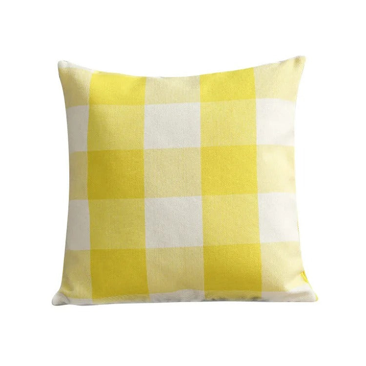 Maliben | Cozy Checked Cushion Cover In Country House Style – Autumn Plaid