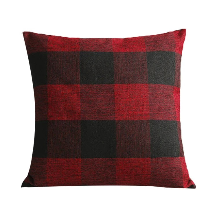 Maliben | Cozy Checked Cushion Cover In Country House Style – Autumn Plaid
