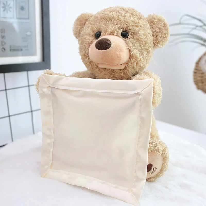 Maliben | Peek-A-Boo-Teddy - Interactive Plush Toy