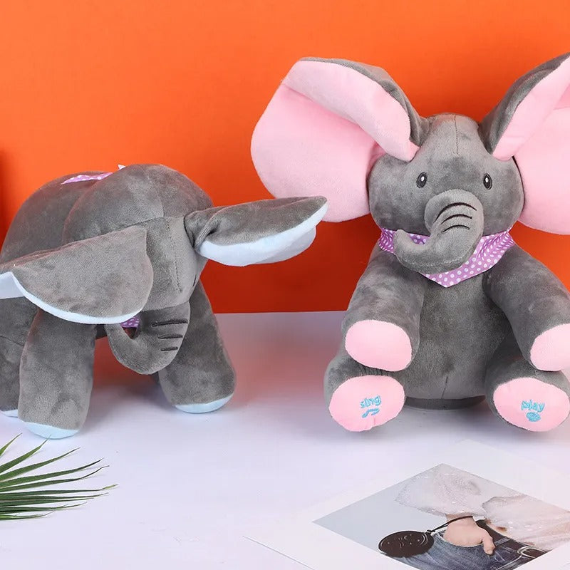 Maliben | Peek-A-Boo-Elephant - Interactive Plush Toy