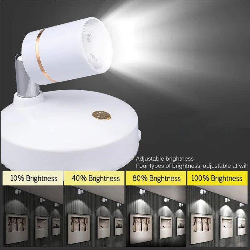 Maliben Wireless LED Spotlight — Indoor & Outdoor, 300 Lumens