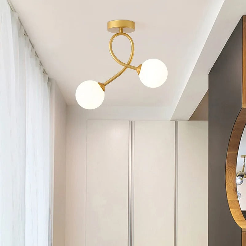 Maliben | Elegant Minimalist Glass Ceiling Lamp