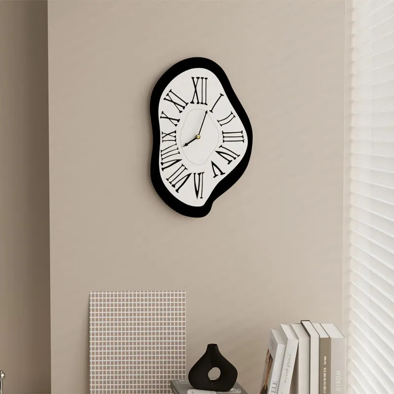 Maliben | Surrealistic Black Wall Clock: Artistic & Stylish