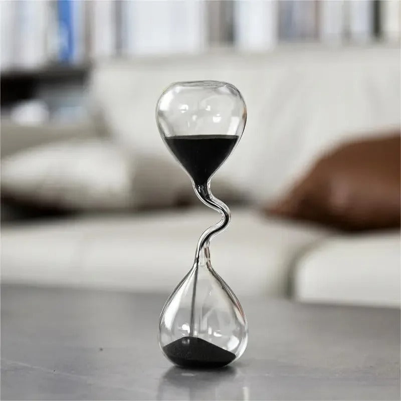 Maliben | Curvy Black Hourglass | Glass