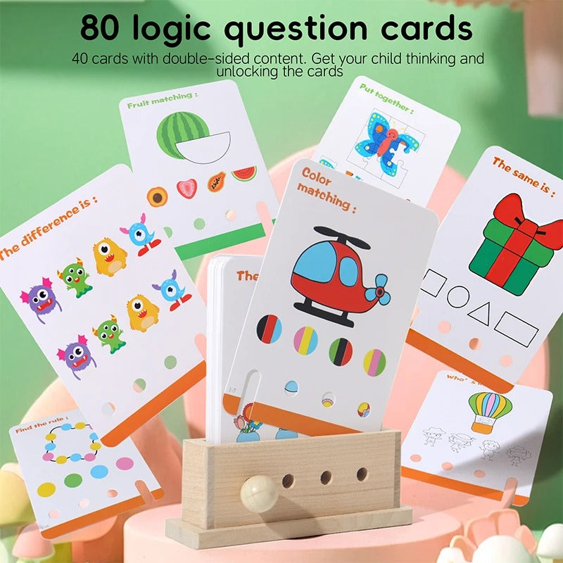 Maliben | Wooden Logic Educational Unlocking Game For Kids - Preschool Skill Developement