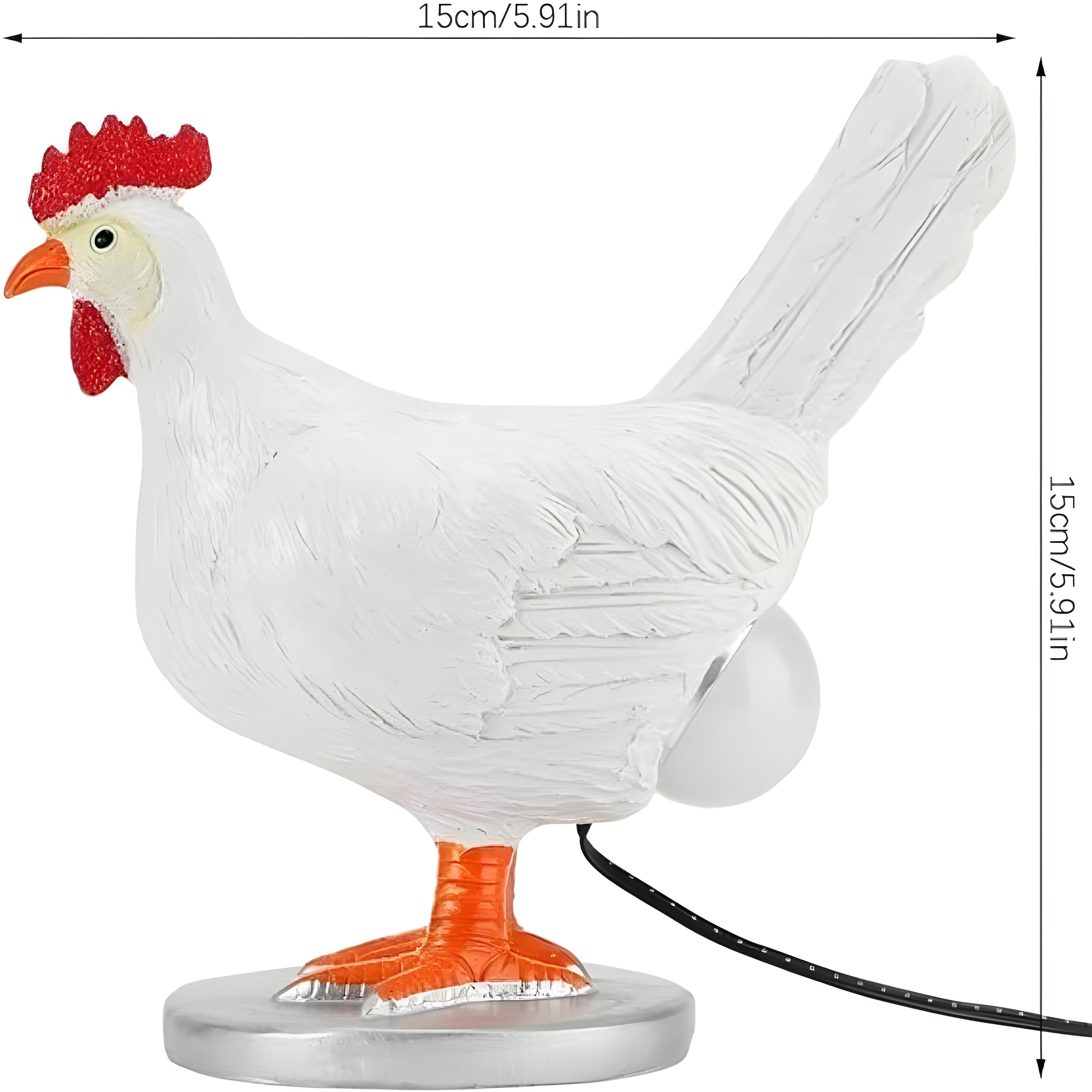 Maliben | Eggglow Table Lamp – Charming Chicken Shape With Warm Led Light