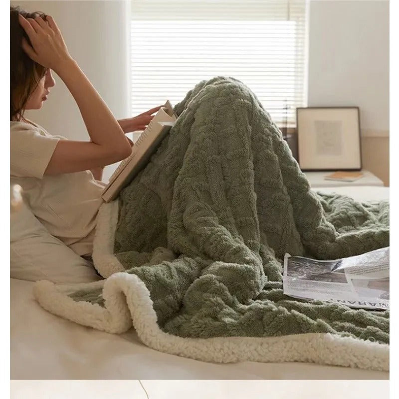 Maliben | Thick Winter Lambswool Blanket - Warmwool