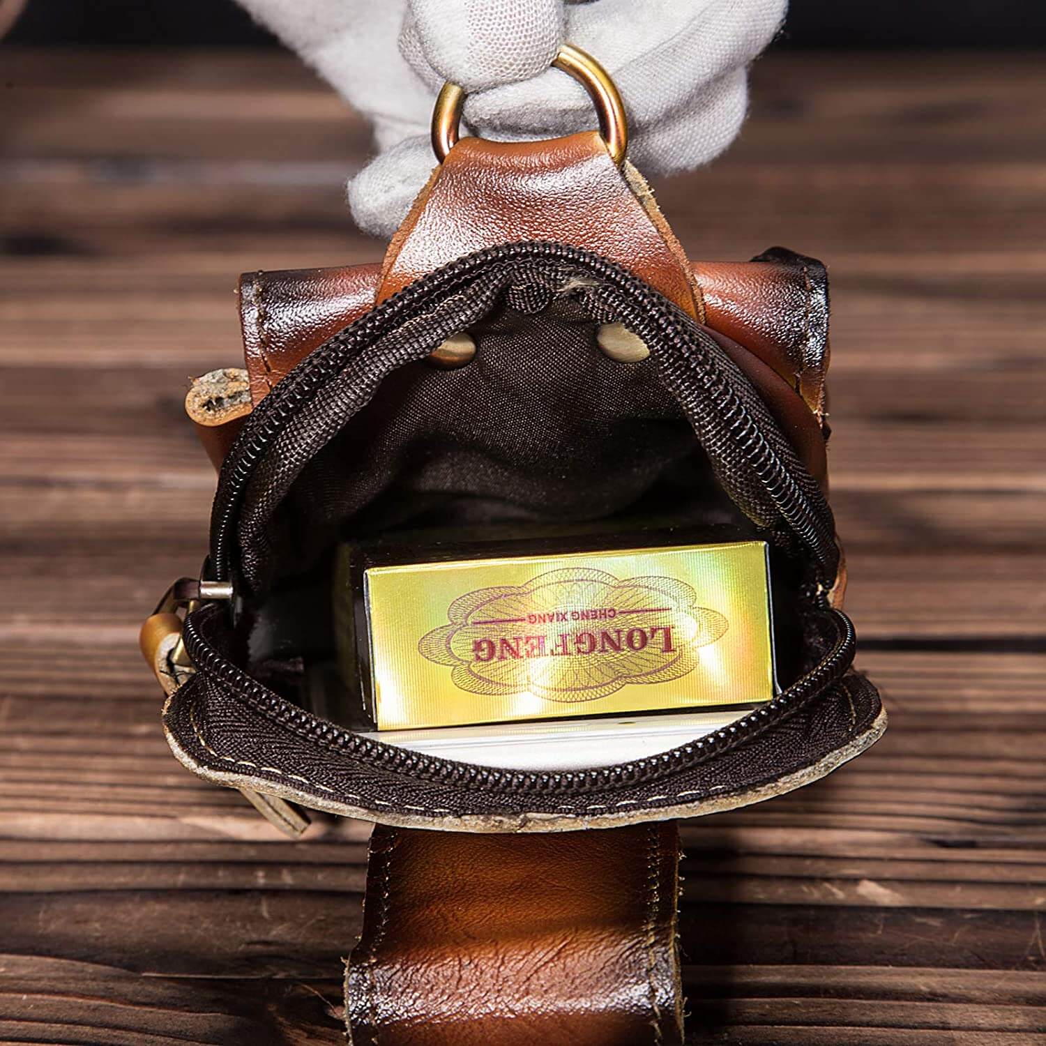 Maliben Guardian Leather Waist Bag — Men's Genuine Leather