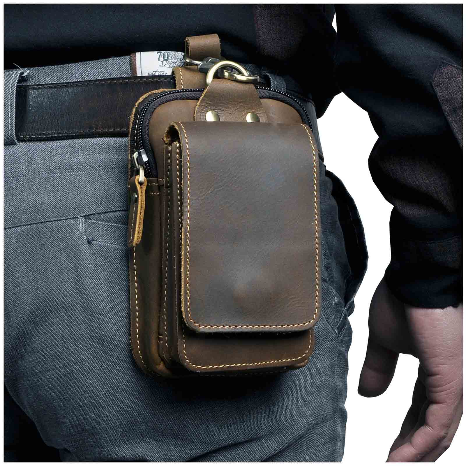 Maliben Guardian Leather Waist Bag — Men's Genuine Leather