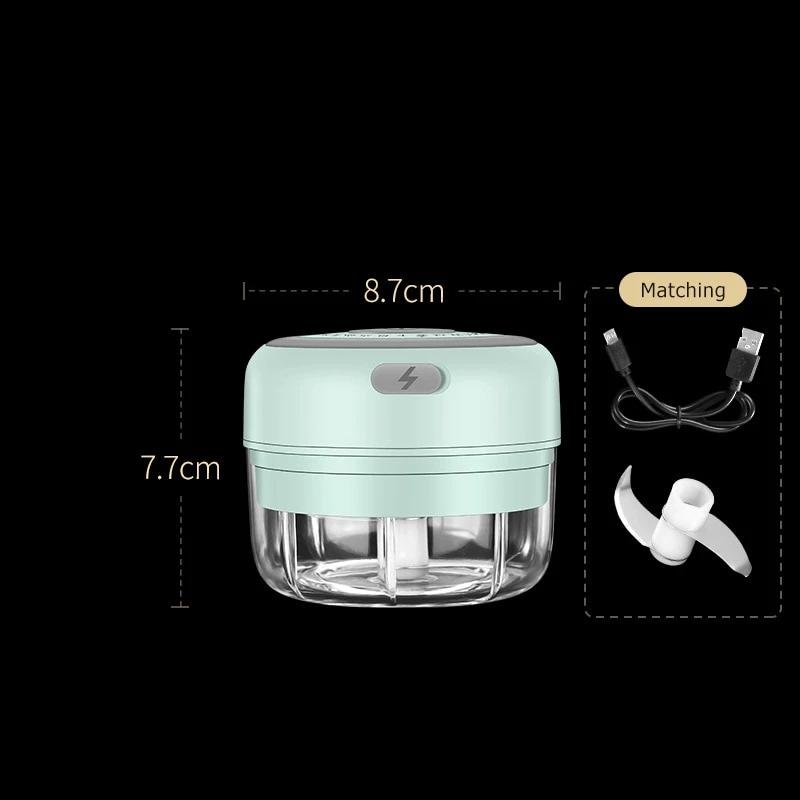 Maliben | Zerklix Electric Mini Chopper | Compact & Rechargeable | Bpa-Free & Stainless Steel Blades | 150 Ml