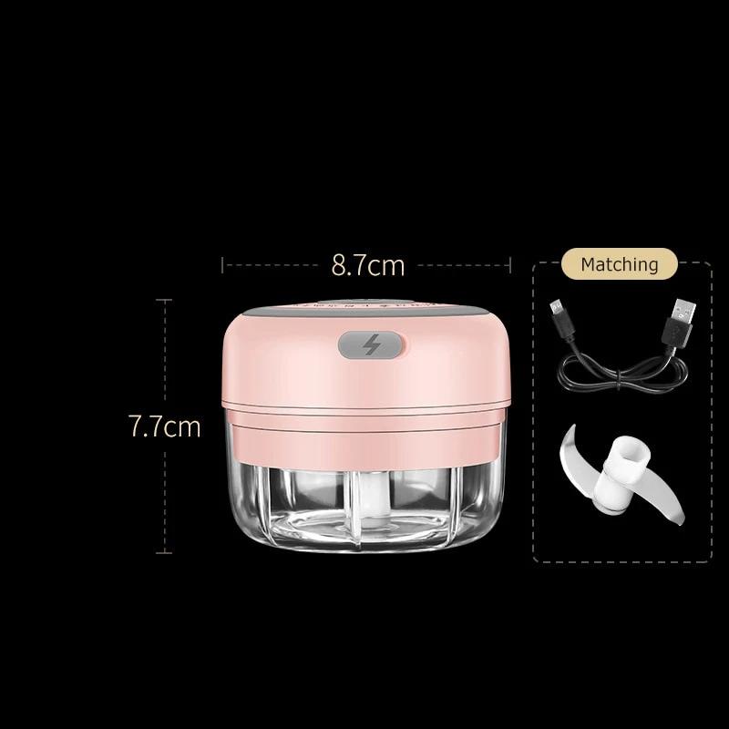 Maliben | Zerklix Electric Mini Chopper | Compact & Rechargeable | Bpa-Free & Stainless Steel Blades | 150 Ml