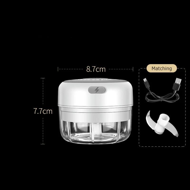 Maliben | Zerklix Electric Mini Chopper | Compact & Rechargeable | Bpa-Free & Stainless Steel Blades | 150 Ml