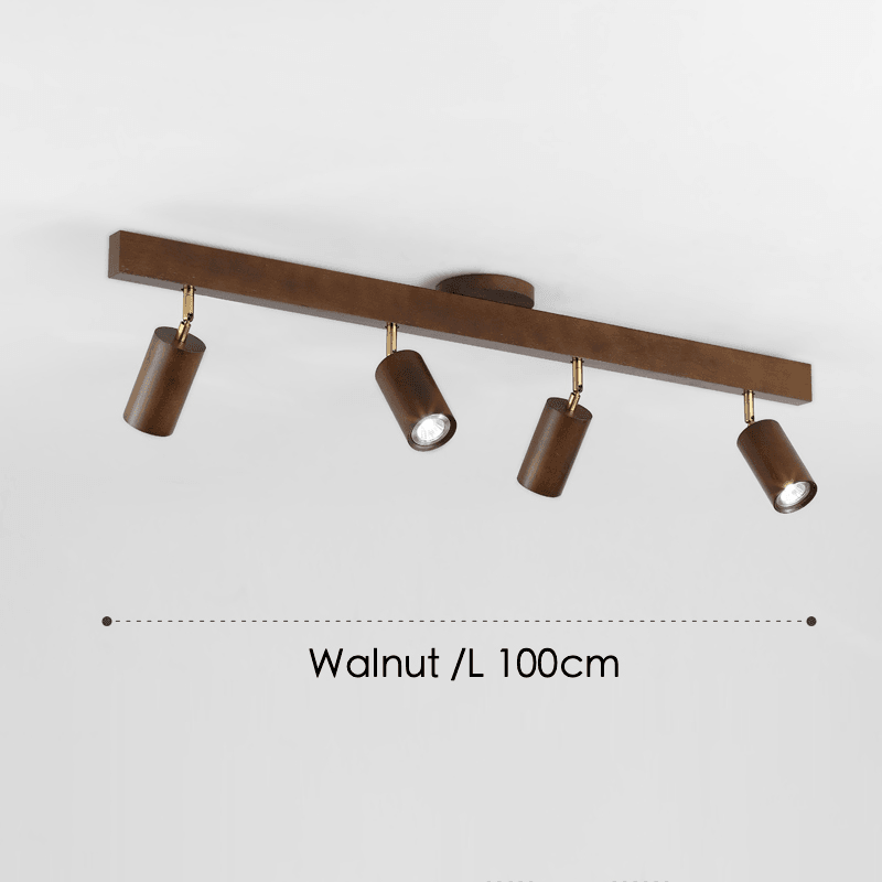 Maliben | Adjustable Wooden Ceiling Lamp Minimalist Solid Wood