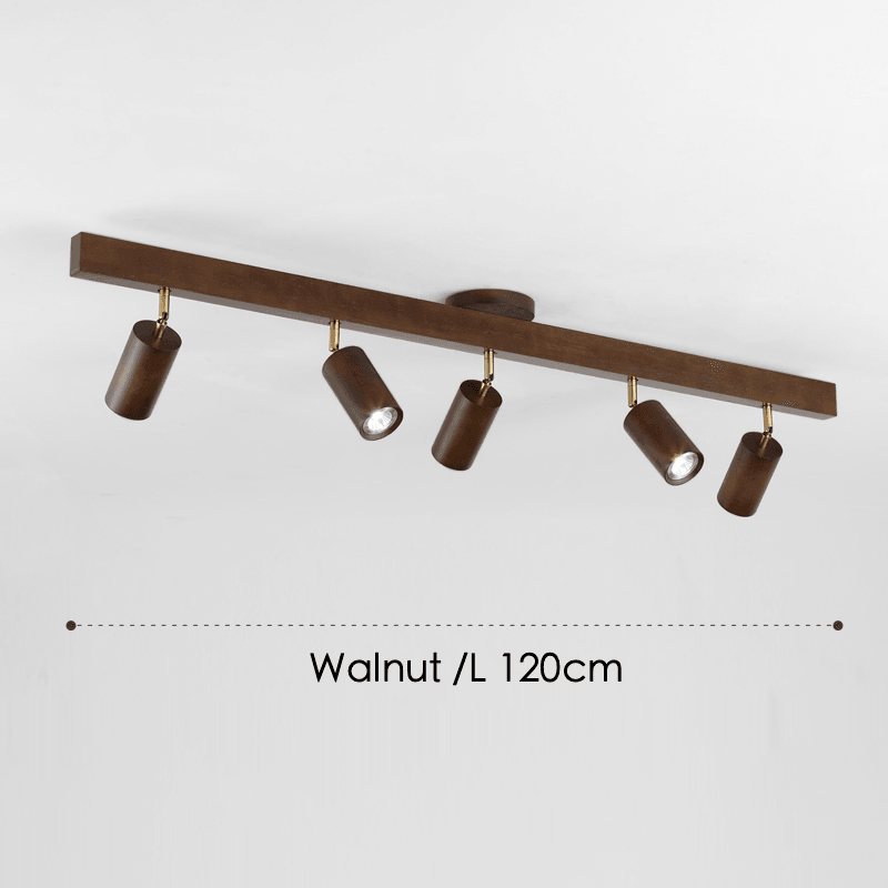 Maliben | Adjustable Wooden Ceiling Lamp Minimalist Solid Wood