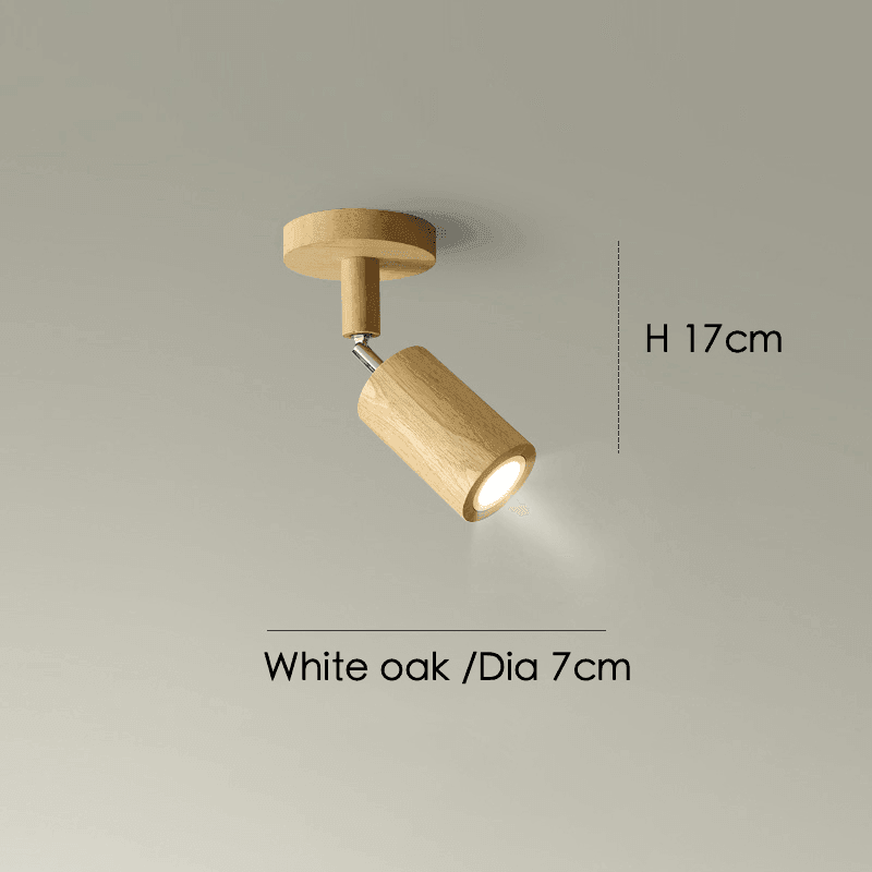 Maliben | Adjustable Wooden Ceiling Lamp Minimalist Solid Wood