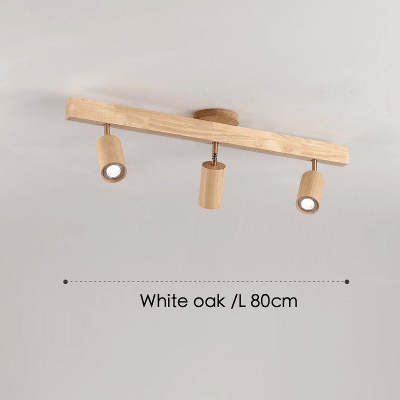 Maliben | Adjustable Wooden Ceiling Lamp Minimalist Solid Wood