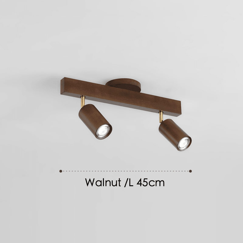 Maliben | Adjustable Wooden Ceiling Lamp Minimalist Solid Wood