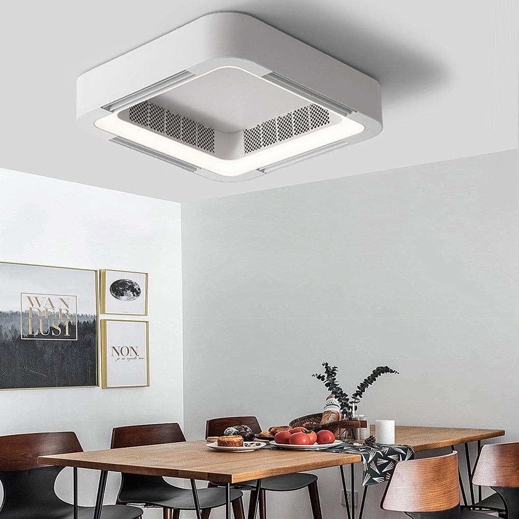 Maliben | Modern Blade-Less Ceiling Fan With Led Lighting And Chandelier