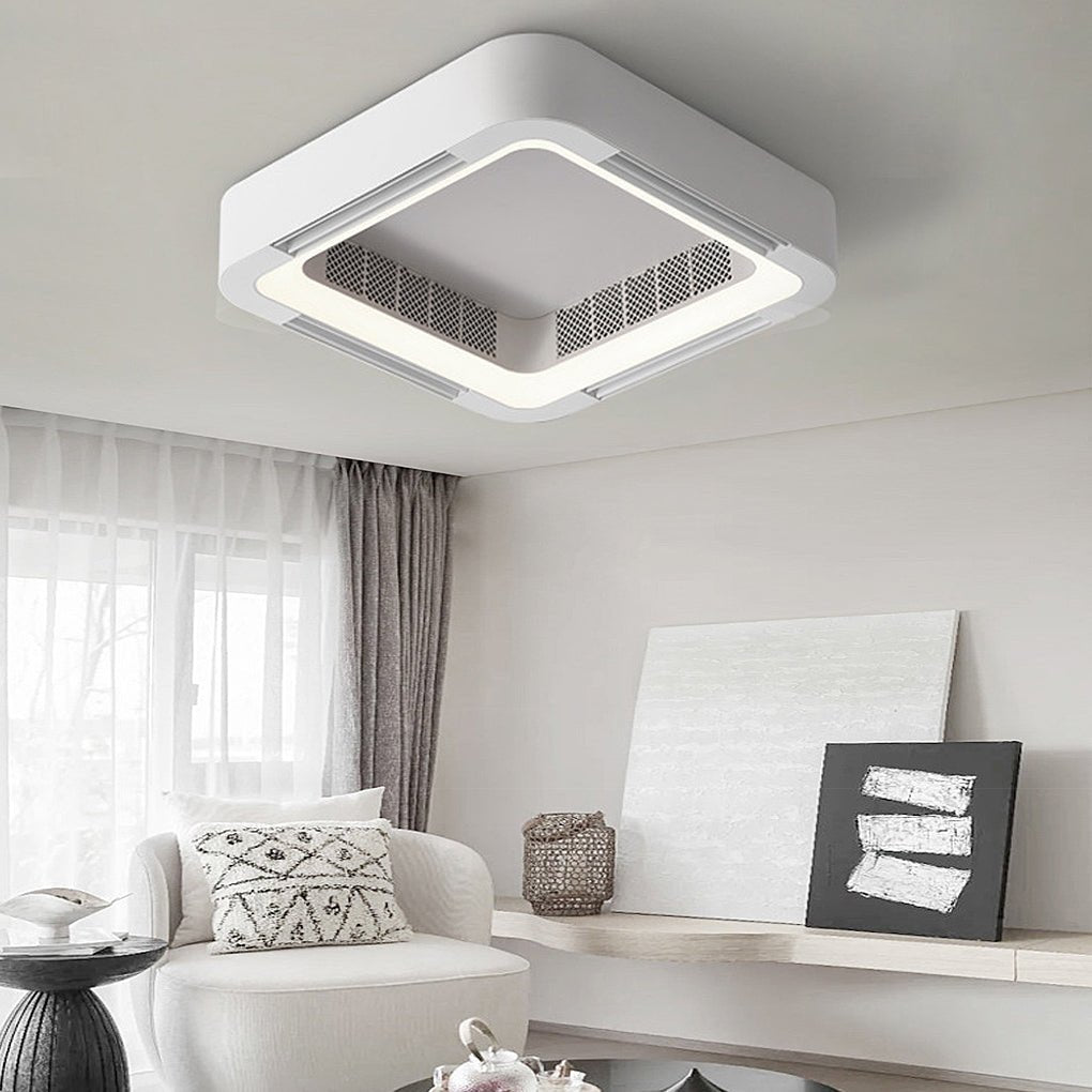 Maliben | Modern Blade-Less Ceiling Fan With Led Lighting And Chandelier