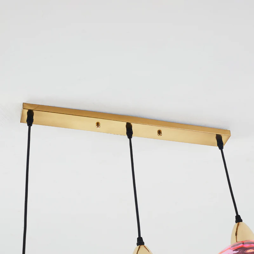 Maliben | Modern Cluster Pendant Light With 3 Lamps - Cascade