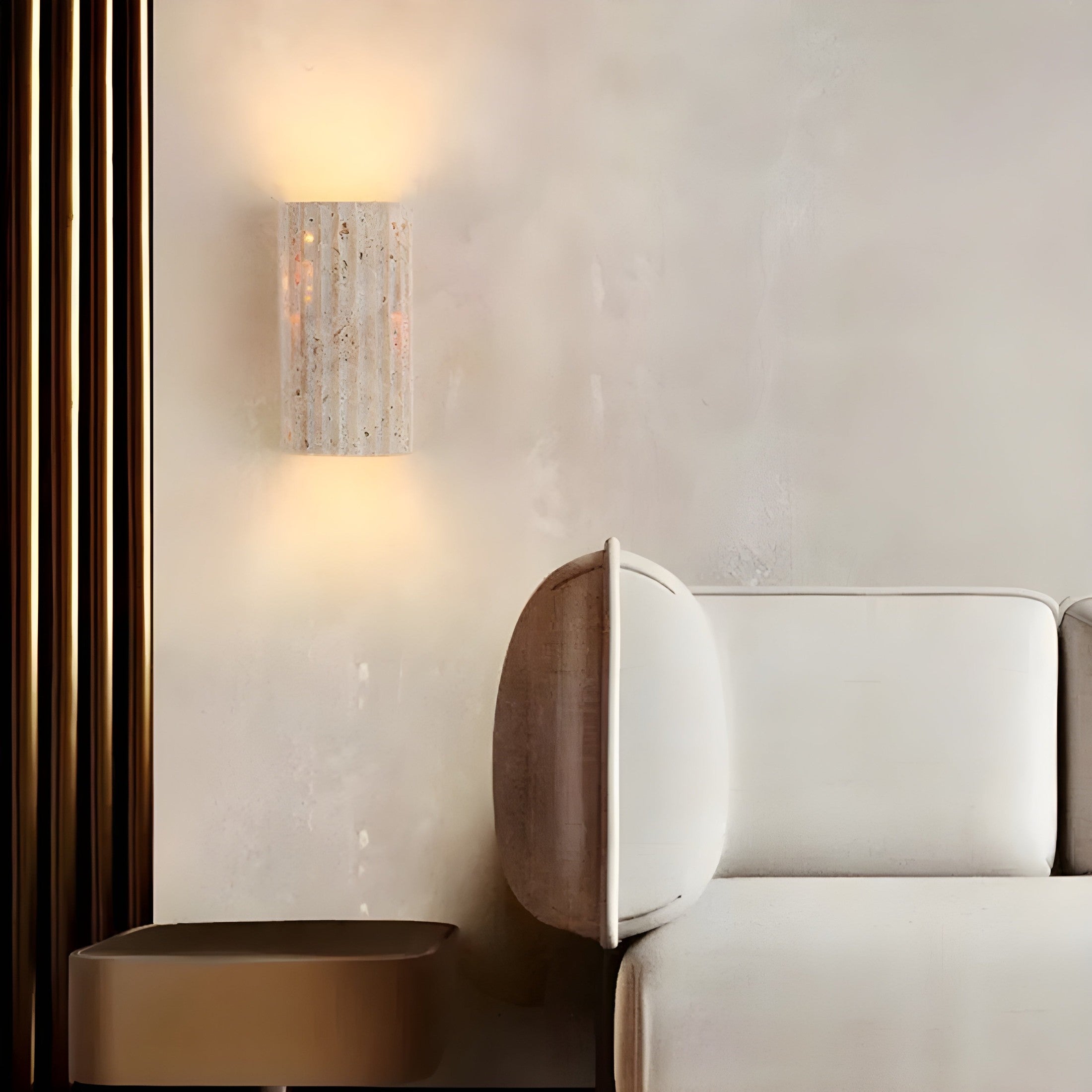 Maliben | Natural Stone Wall Lamp In Elegant Style
