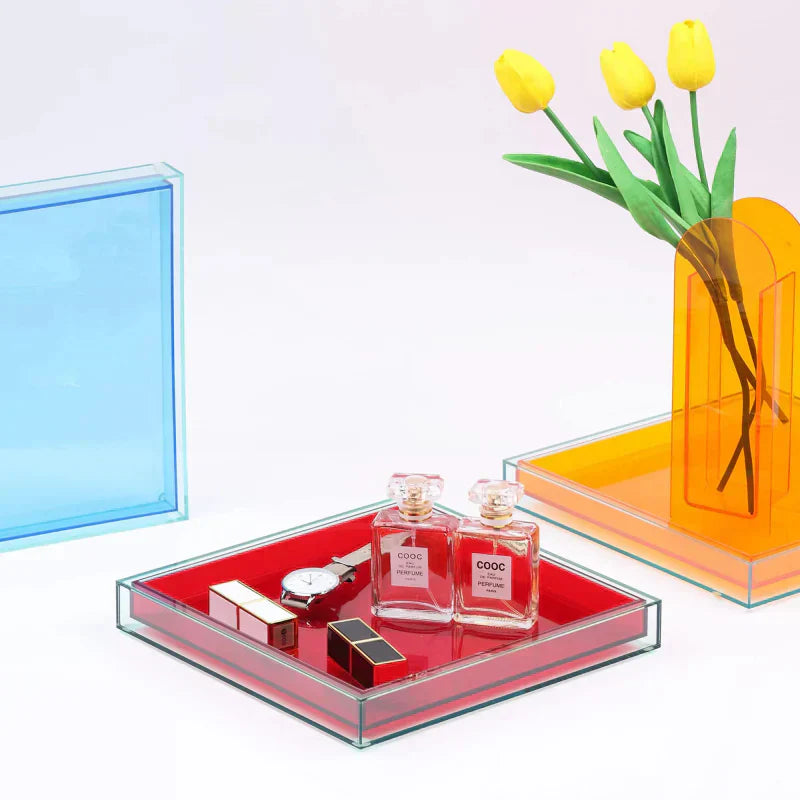 Maliben | Acrylic Serving Tray in "Color Pop"