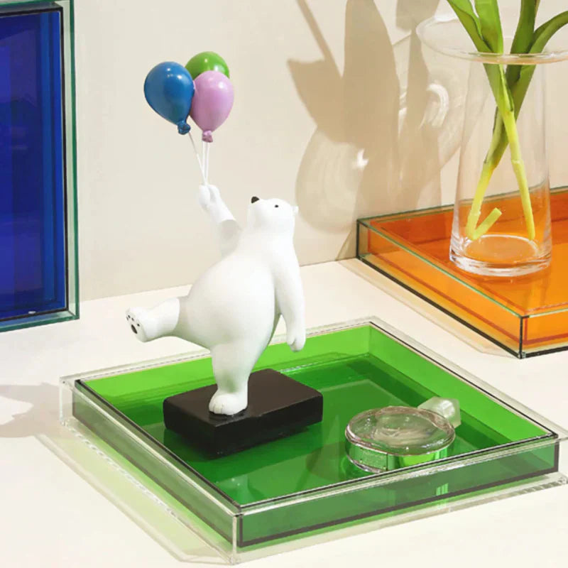 Maliben | Acrylic Serving Tray in "Color Pop"