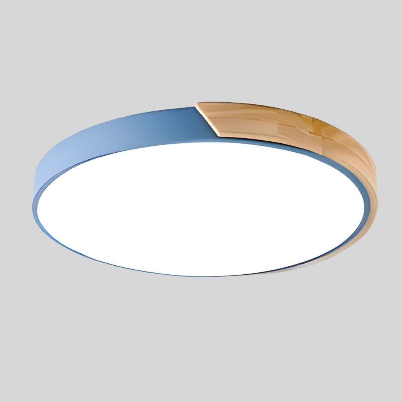 Maliben | Nordic Wood Led Ceiling Light – Macaron Design, 23–30cm