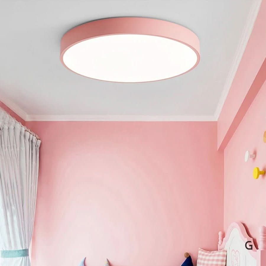 Maliben | Nordic Wood Led Ceiling Light – Macaron Design, 23–30cm