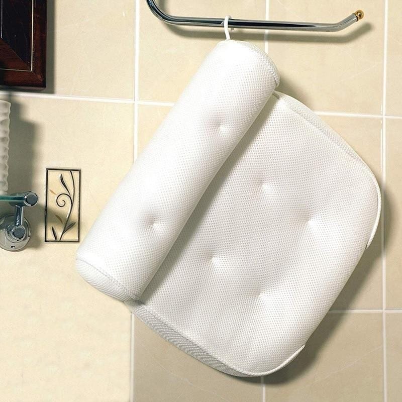 Maliben | Orthopedic Bathtub Pillow - Breathable Bathtub Headrest Pillow Made Of 3d Mesh Fabric With Suction Cups