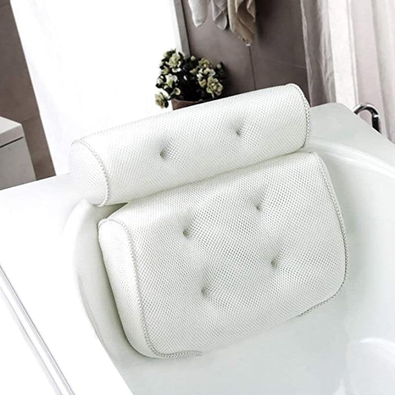 Maliben | Orthopedic Bathtub Pillow - Breathable Bathtub Headrest Pillow Made Of 3d Mesh Fabric With Suction Cups