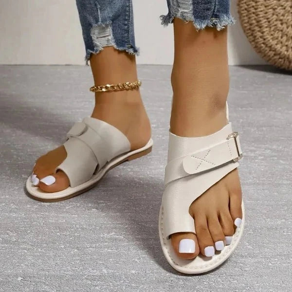 Maliben | Women's Orthopedic Hallux Valgus Correction Leather Sandals