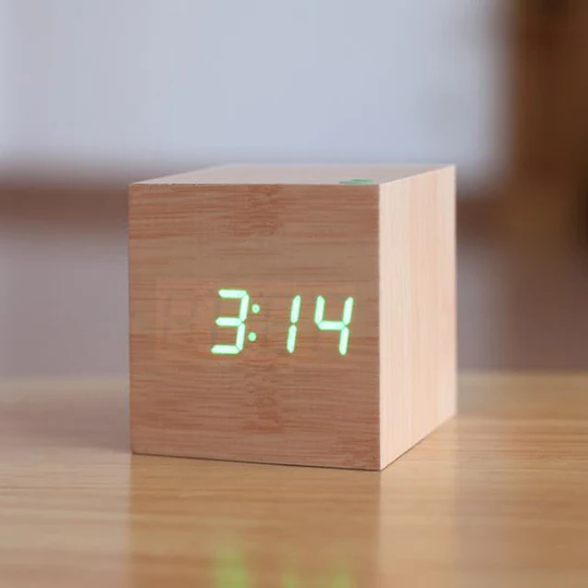 Maliben | Wooden Digital Clock With Led Display