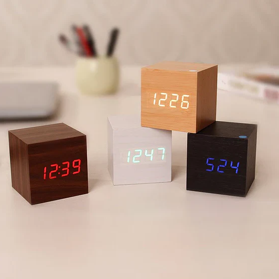 Maliben | Wooden Digital Clock With Led Display