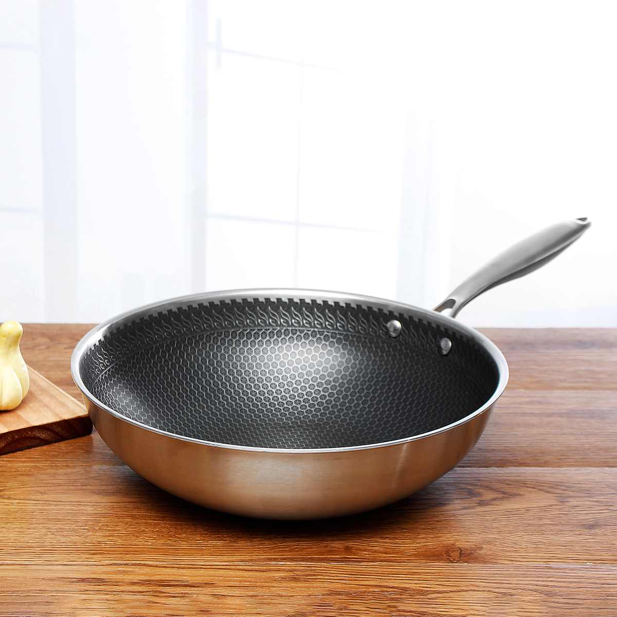 Maliben KitchenPro — Non-stick stainless steel frying pan